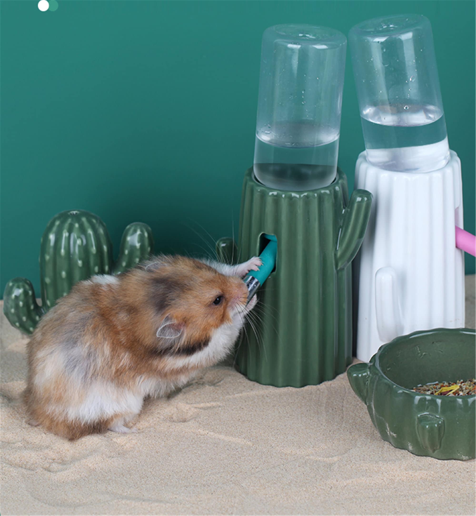 Hamster water bottle 2025 holder for glass tank