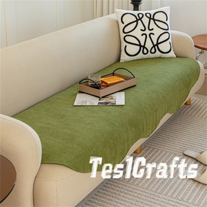 Irregular Shape Chenille Sofa Cushion,Multi Colors Non-slip Washable Cover,Minimalist Four Season Use Sofa Cover,Pet Furniture Protector