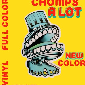 Originele chatterbox, Algemene chomps veel, Collectable sticker