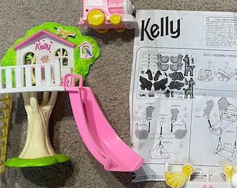 Vintage Kelly Playground Sister of Barbie Playground Playset Mattel 67728 91 Kelly Doll Barbie Set Tree House Sand Box Train Ellathesella Etsy