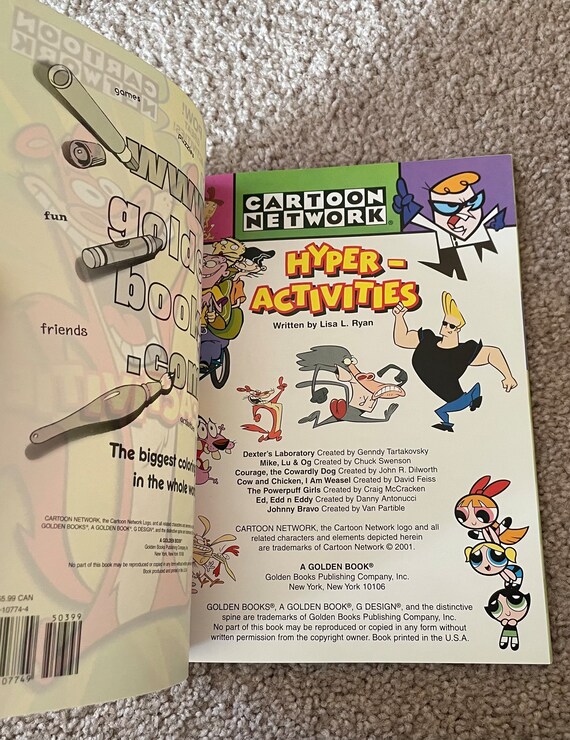 Cartoon Network Hyper Activities Golden Books 2001 - Etsy Cartoon Network Hyper Activities Golden Books 2001 - Etsy
