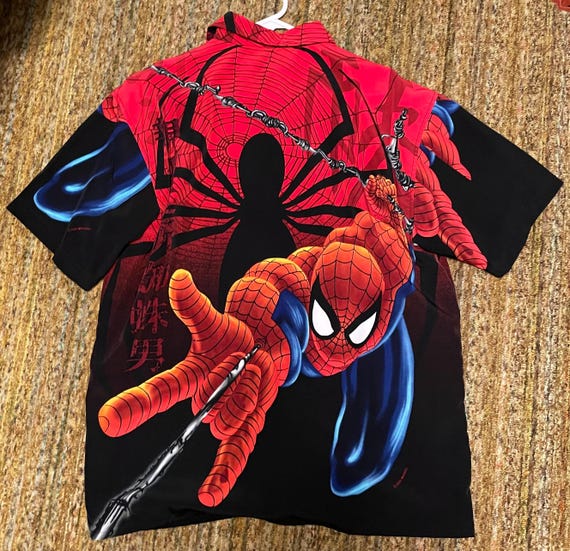 Original Changes button up Marvel Spider-Man shir… - image 2