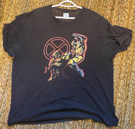 Original Delta Pro Weights Wolverine Sabretooth X-Men shirt XL