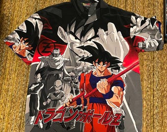 T-shirt Vintage Dragon Ball 1984 - Goku Et L'oiseau Toei Animation, Taille M, Occasion Très Bon état