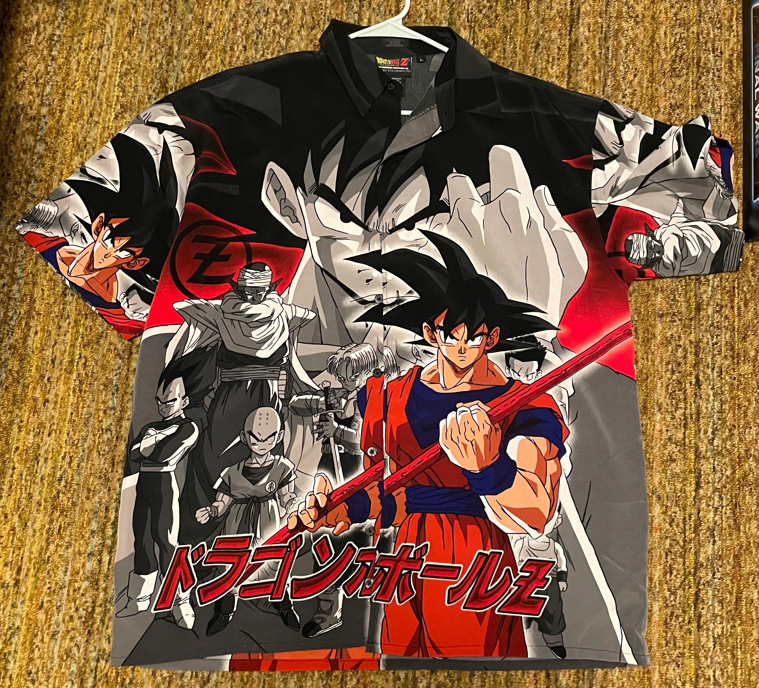 Dragon Ball Z Button up Shirt - Etsy