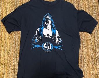 Original TNA Wrestling AJ Styles Simply Phenomenal Gildan Ultra Cotton shirt XL