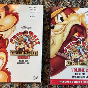 NEW Chip n Dale Rescue Rangers Volume 1 and 2 DVDs