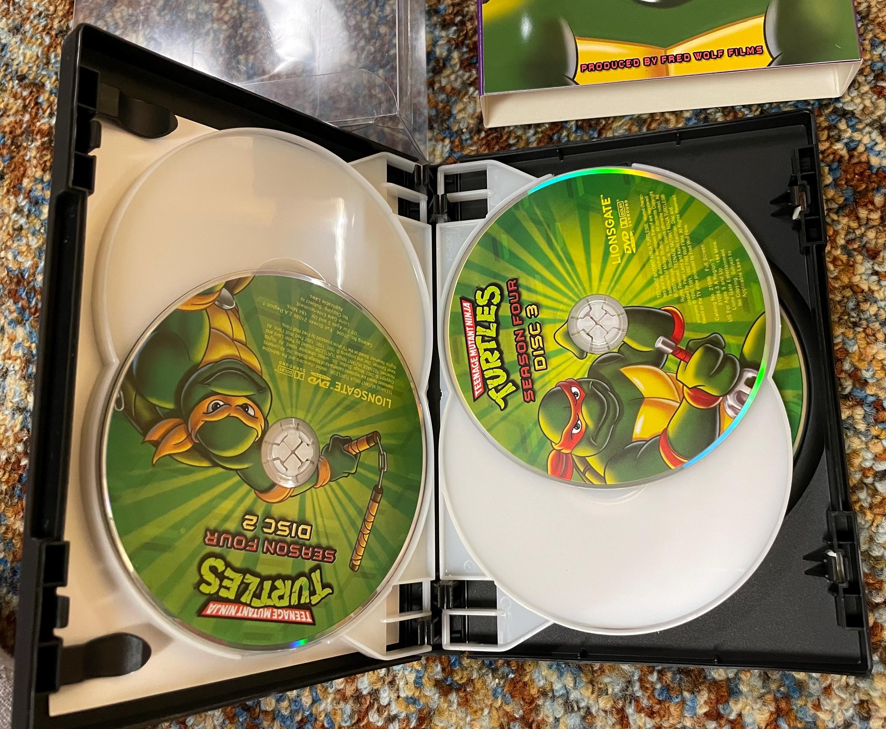TURTLE  CD-R CD DVD 4組 5枚 Teenage Mutant Ninja Turtles Complete Season 4 DVD Five Discs - Etsy