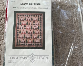 Brandywine Design Santas on Parade quilt pattern NEW
