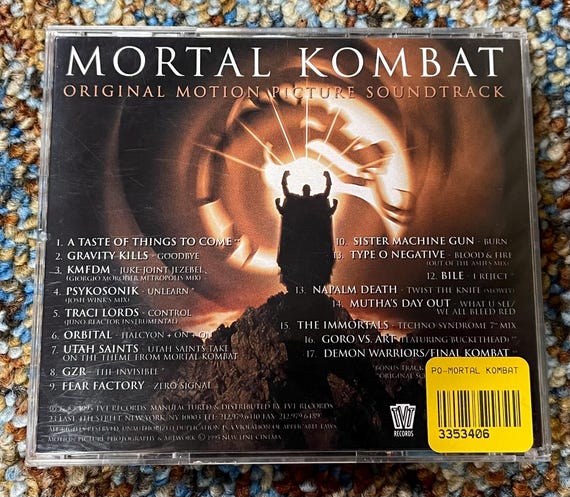 【中古】［CD］Mortal Kombat (Original Motion Picture Soundtrack) Mortal Kombat Original Motion Picture Soundtrack CD 1995 - Etsy