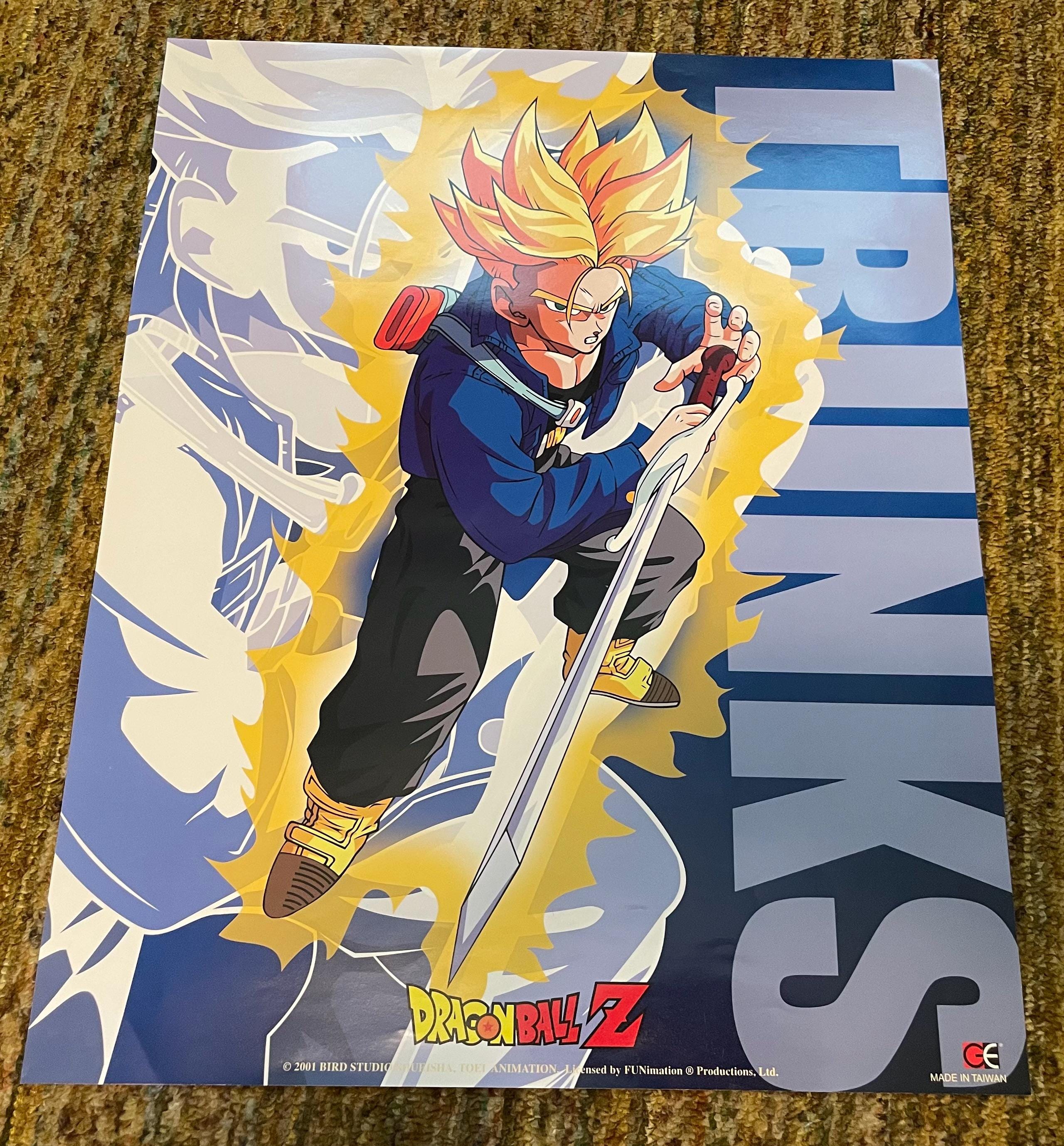 2001 Bird Studio Shueisha Toei Animation Trunks Poster Dragonball