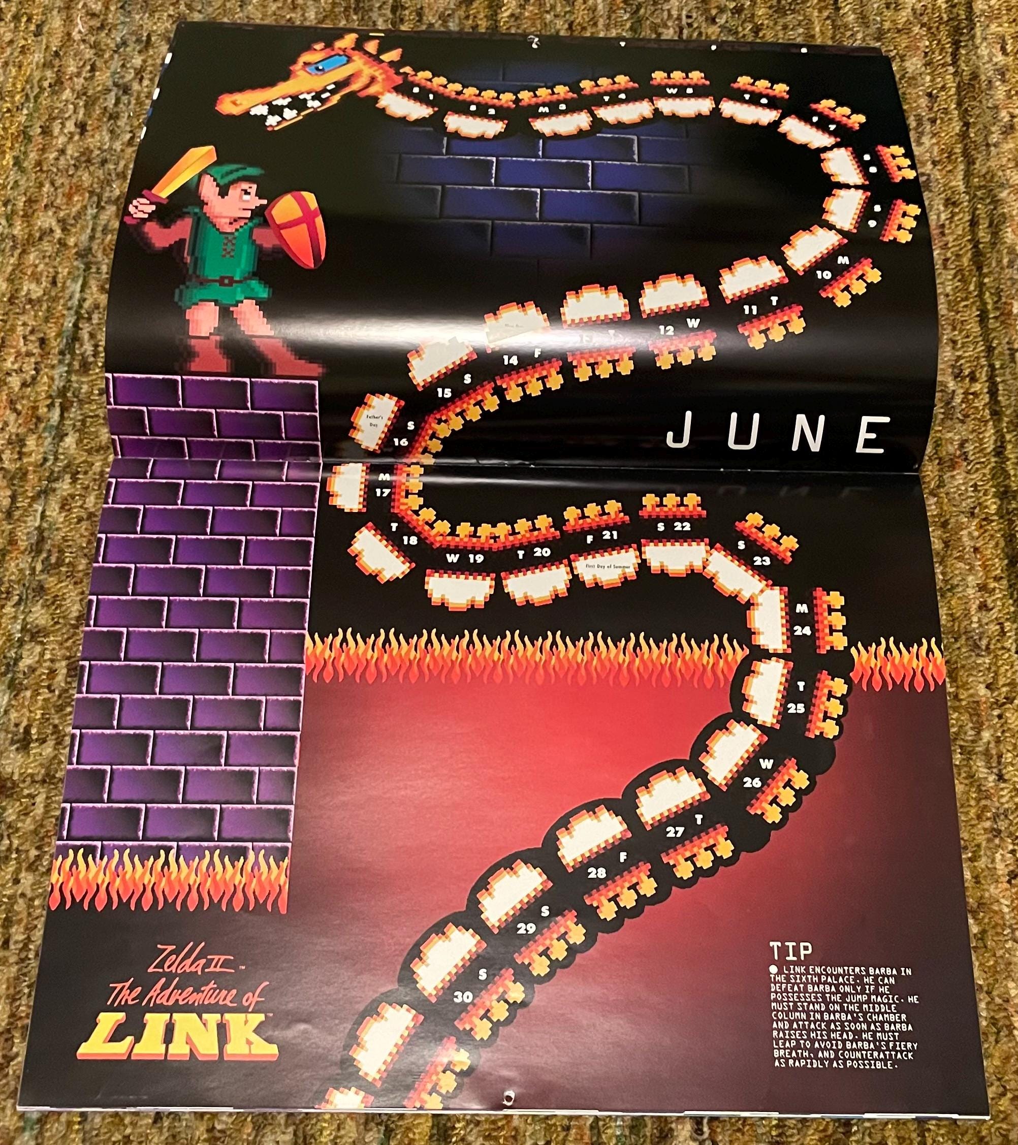 1991 Nintendo the Power Game Calendar - Near Mint - Etsy