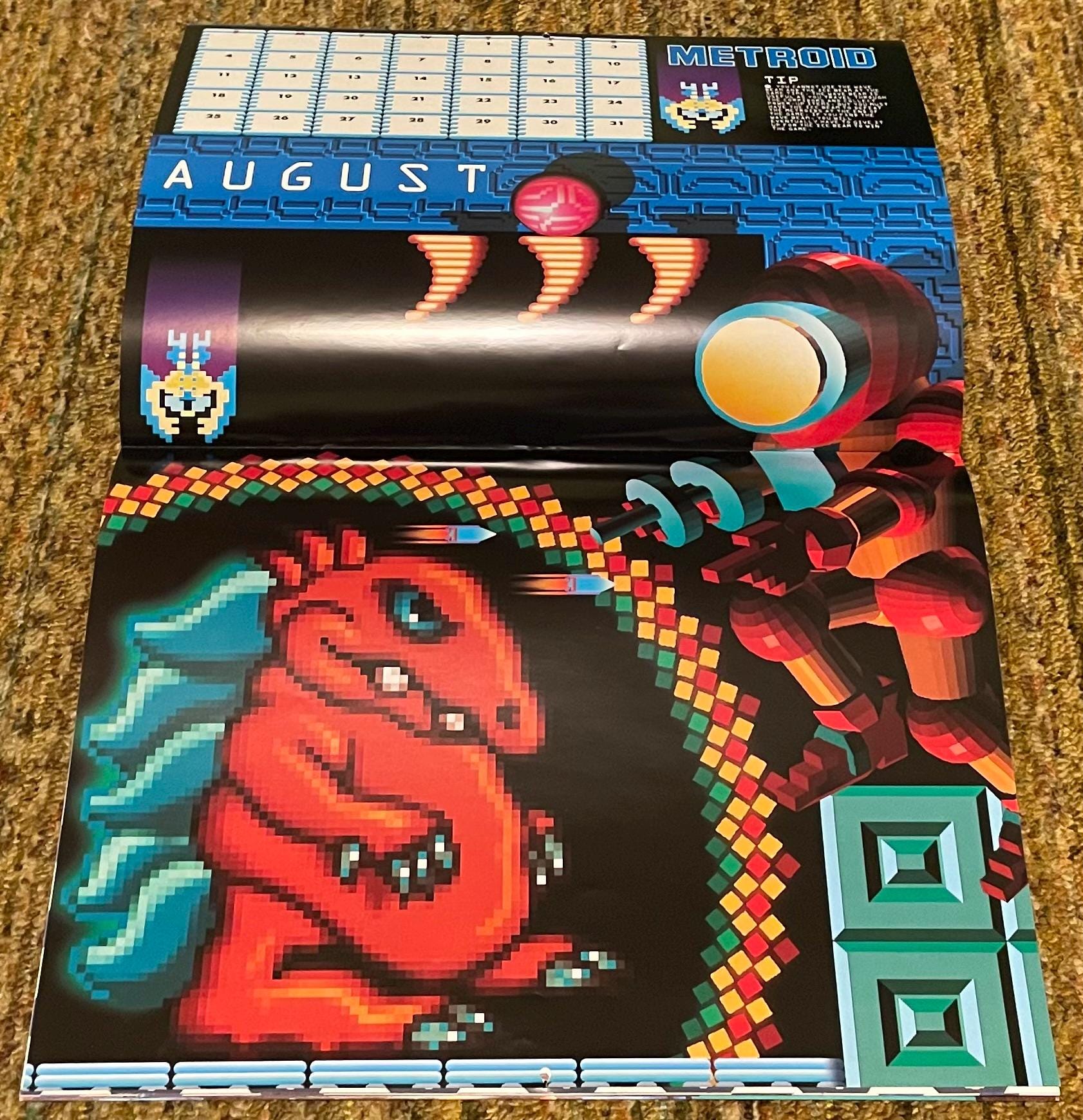 1991 Nintendo the Power Game Calendar - Near Mint - Etsy