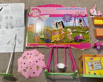 Barbie Mattel Kelly Club Lemonade Stand Playset 2001 #88920
