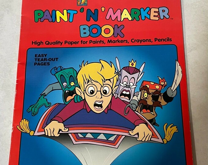 the-pagemaster-paint-n-marker-book-golden-books-1994-etsy