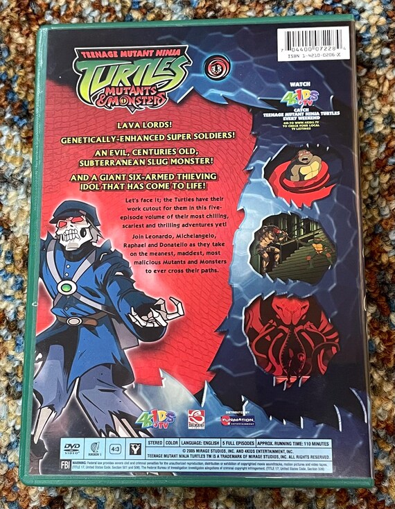 Teenage Mutant Ninja Turtles Mutants and Monsters DVD - 4kids TV