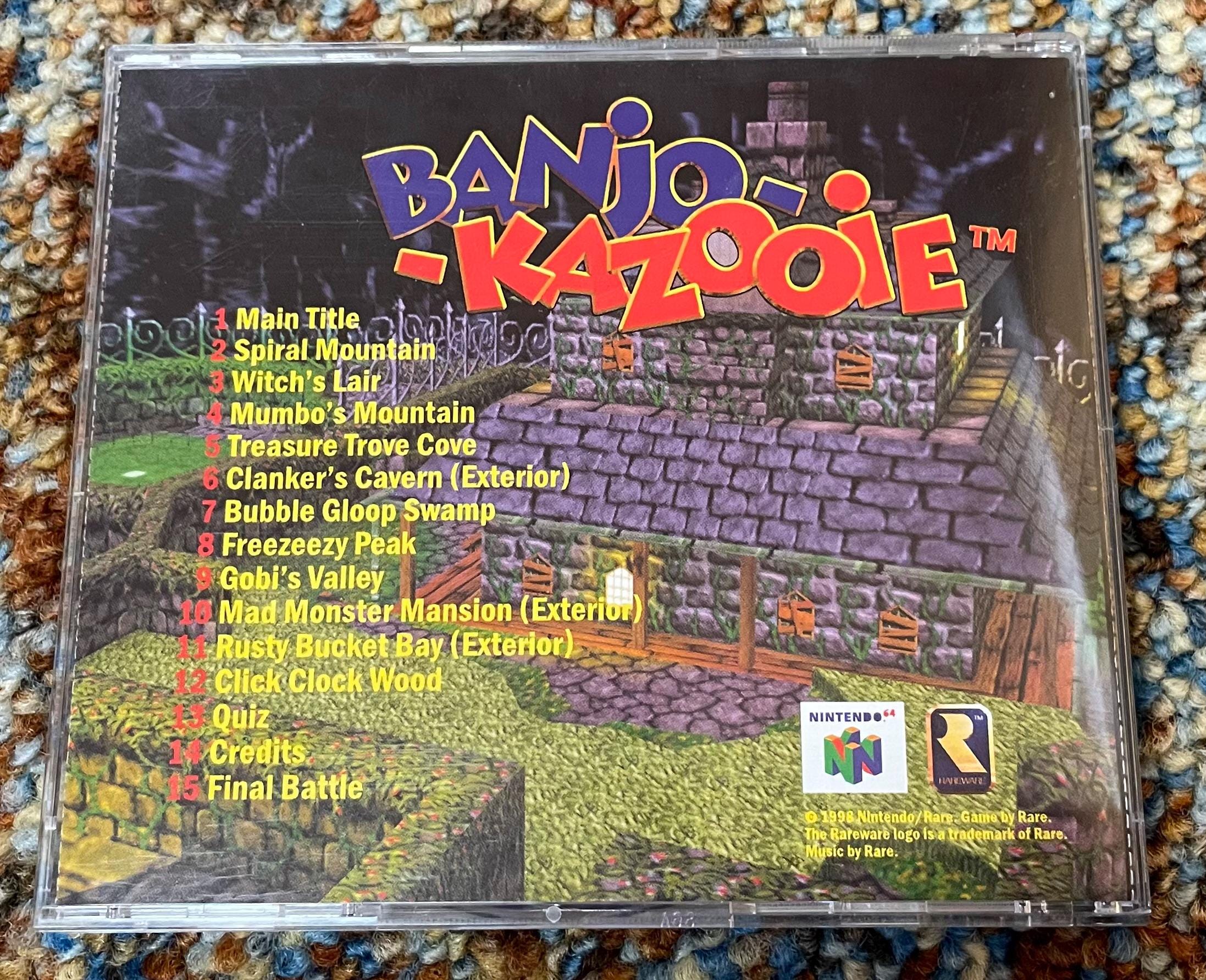 Rareware Game Style Banjo Kazooie Game Soundtrack 1998 Nintendo Rareware - Etsy