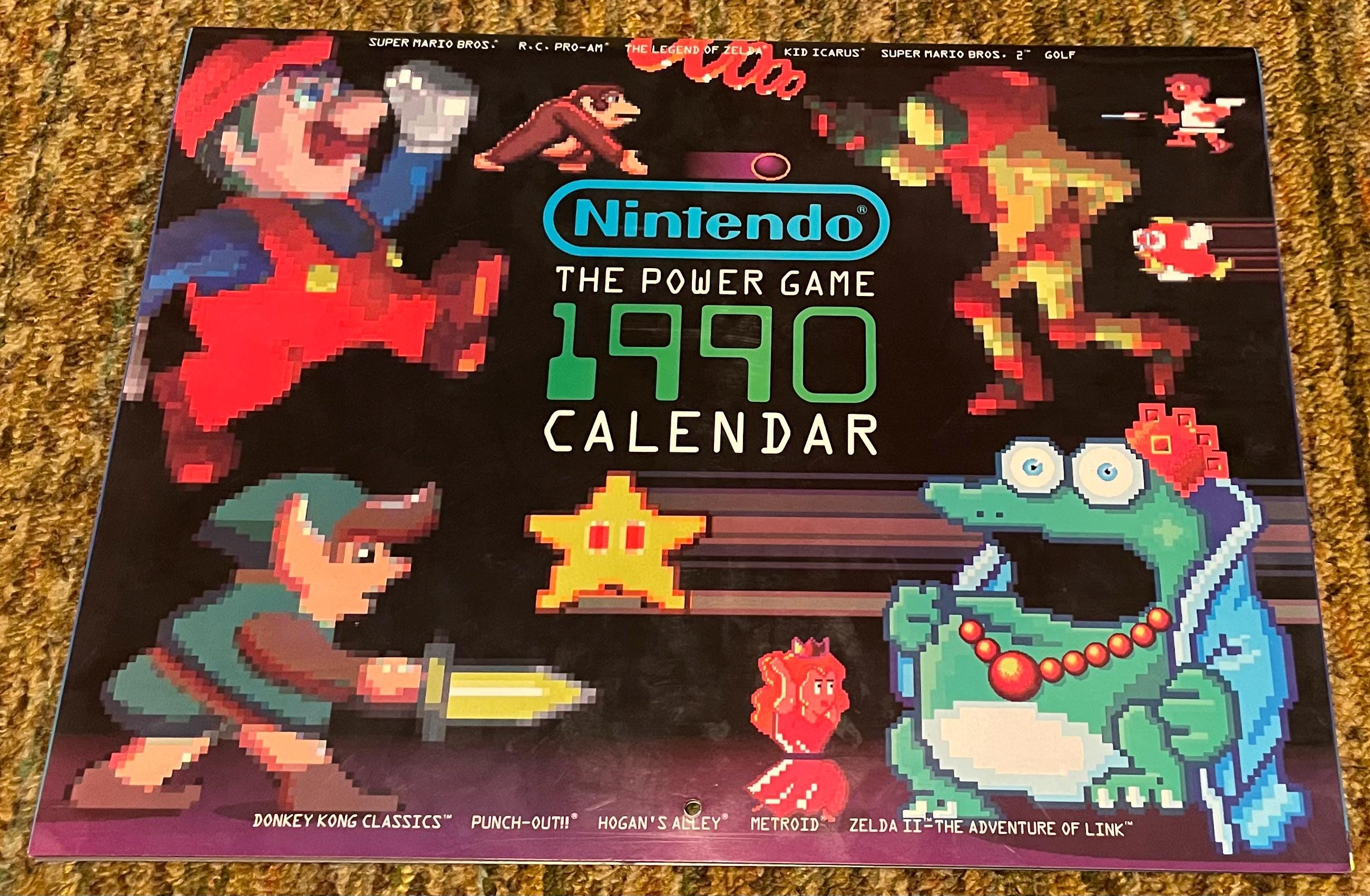 Nintendo the Power Game 1990 Calendar - Etsy
