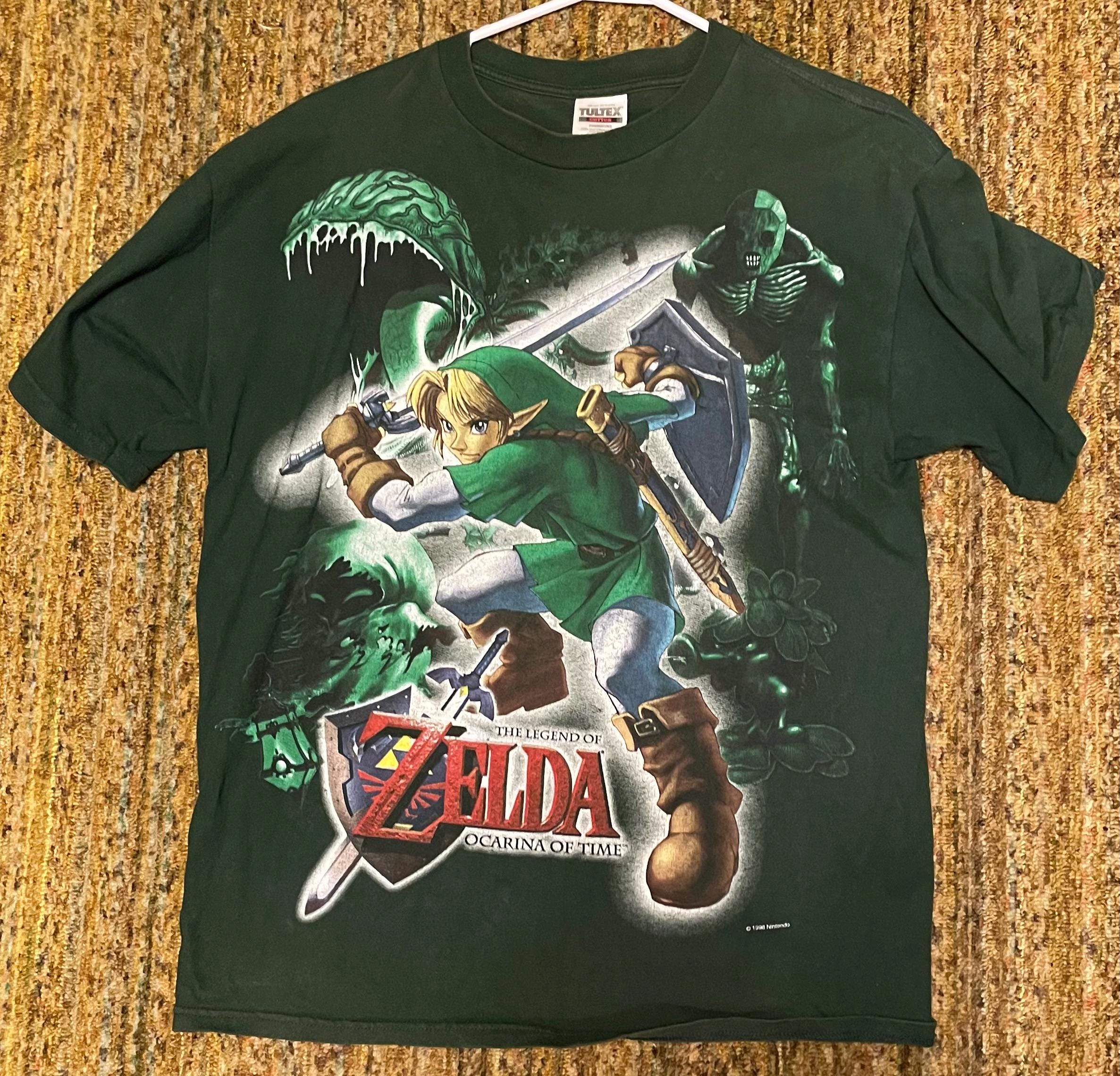 Legend of Zelda Ocarina of Time Green Shirt XL Tultex - Etsy