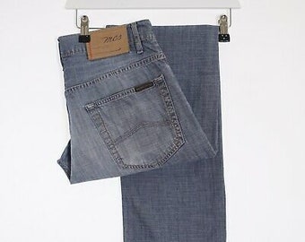 Vintage MARLBORO CLASSICS Blue Denim Regular Straight Jeans Mens W32 L34