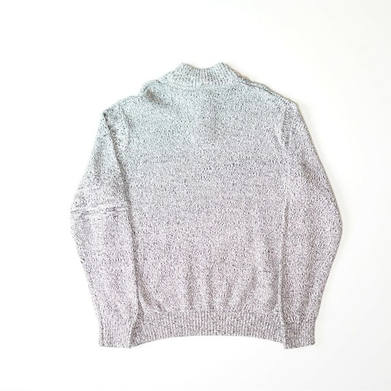 Vintage Chaps Ralph Lauren Mens Funnel Neck Jumper Black \u0026 White (L)