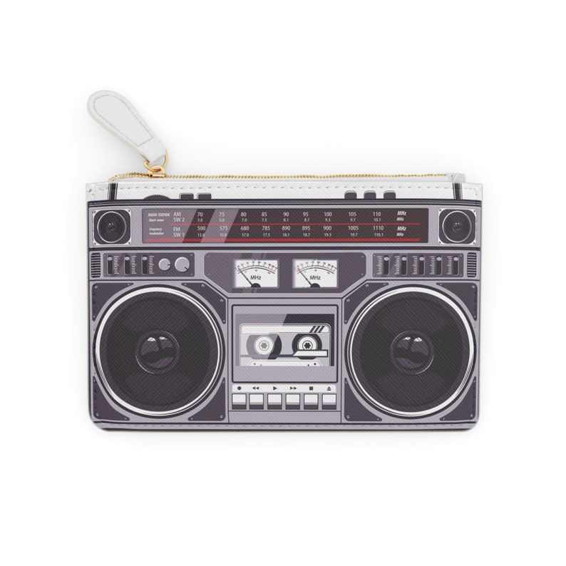 Boombox Zipper Wallet, Vintage Boombox, 80s Boom Box, Vintage Gifts