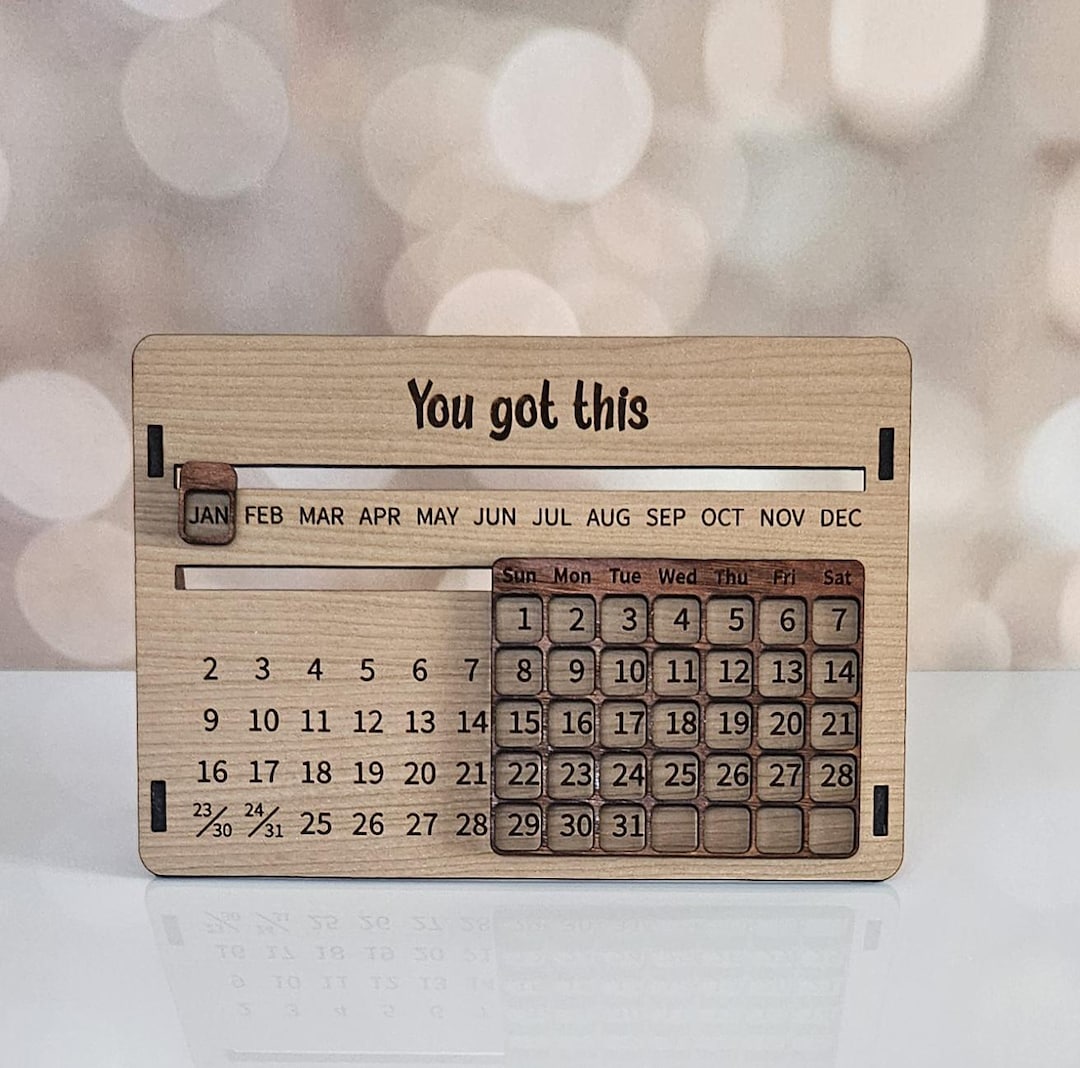 Personalized Desktop Calendar - Etsy