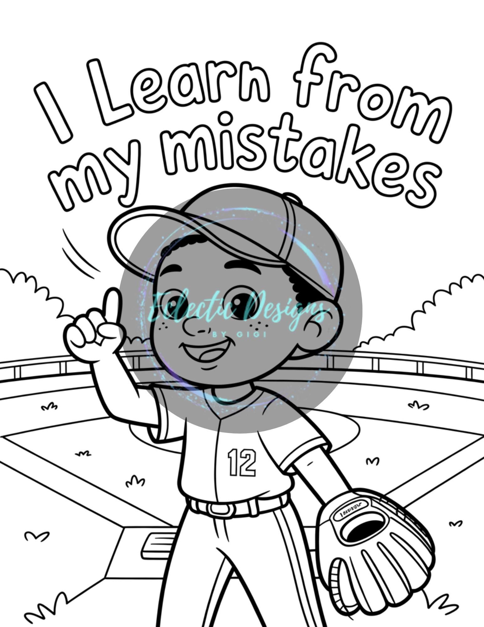 Kids Affirmation Coloring Book - Digital PDF Download - Printable ...