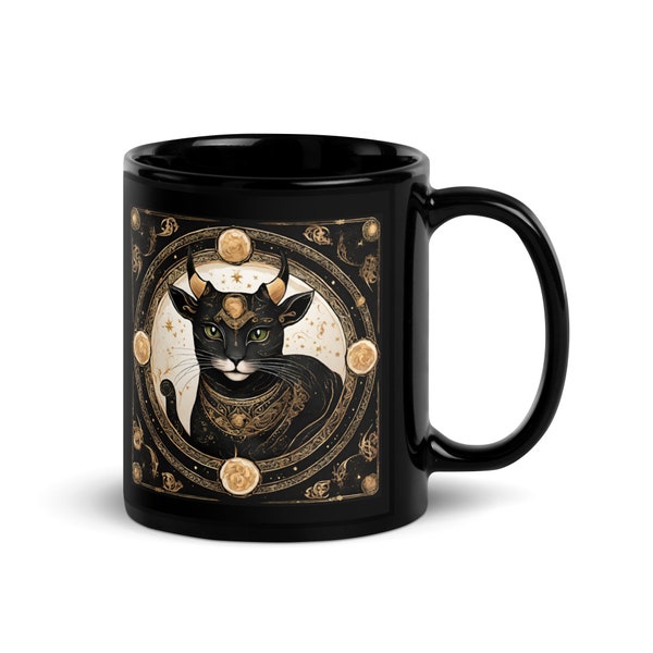 Taurus Cat Zodiac Mug | Gift for Taurus