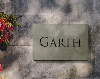 Portland Limestone House Sign