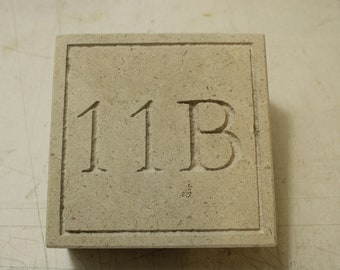 Portland Limestone House Sign