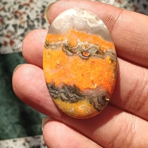 魅力的な- 59カートAAA天然マルチカラージャスパー宝石カボション販売- 42 * 23 * 6 MM-非常に美しい宝石