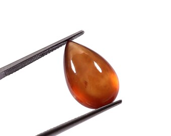 Natural Hessonite Gemstone – 12.5 Carat Teardrop Gomed