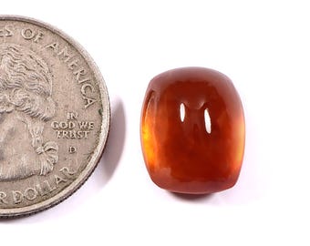 12.40 Carat Red Hessonite Gemstone – Cushion Cut, African AAA Quality