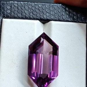 27,35 winkelwagen- Top natuurlijke amethist edelstenen zeshoekig geslepen edelstenen voor het maken van sieraden- 27 * 13 * 10 mm-#199
