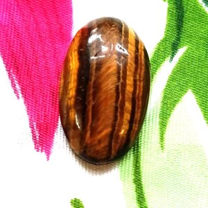 55 koszyk - Bardzo ładne naturalne tygrysie oko Kamień szlachetny Kaboszon na sprzedaż - 35*22*8 mm - SKU-TG49
