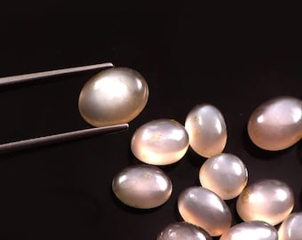 AAA Oval Moonstone Cabochon – 6x8, 8x10 MM