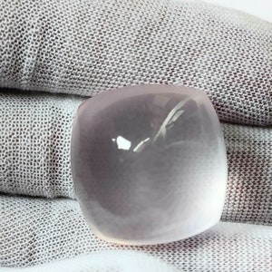 Wow- Cushion shape AAA natural rosequartzs cabochon gemstones for sale- 27*27mm size and 82 cart weight-#340