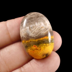 Handmade Natural Loose Multi color Jasper Gemstones for sale- 44 carat Gemstones- 32*22*8mm - sku- ja06