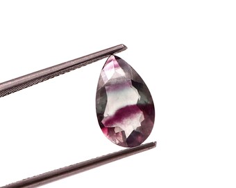 13*8MM AAA Quality Natural Bi color Fluorite Gemstones- 2.90 ct