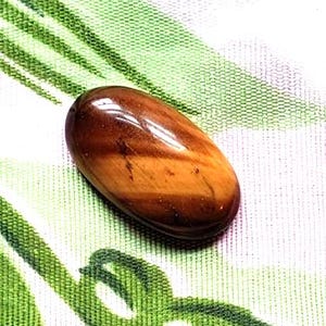 38 winkelwagen- Een zeer unieke handgemaakte cabochon met tijgeroog-edelstenen te koop- 32*18*9 mm- SKU-TG56
