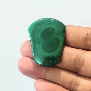 ビッグ-89.20カート-天然マラカイト宝石カボション販売-非常に良質の宝石販売-36*28*4 mm-#317