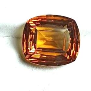 12.60 カート - AAA 天然ダークオレンジ認定ブランデーシトリンクッション - 16*14*14 MM - #442