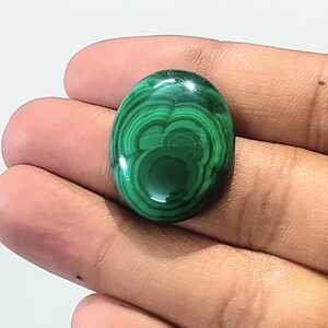 購入-42.50 カート-天然マラカイト宝石カボション販売-AAA 品質-24*13*4 mm-マラカイト/ルースマラカイト/ルースジュエリー/宝石-#319