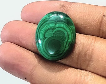 Buy-42.50 carts- Natural malachite gemstones cabochons for sale- AAA quality-24*13*4mm-malachite/loose malachite/loose jewelery/gems-#319