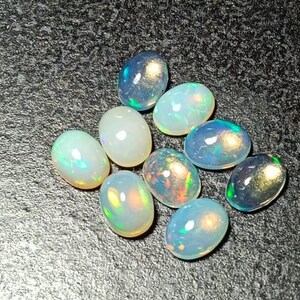 AAA ナチュラル キャリブレーション サイズ 8.75 カート オパール カボション ジュエリー作り用 -6*4 MM- #234