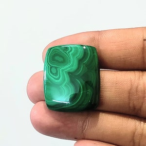 AAA kwaliteit-62.40 karren-vierkante vorm natuurlijke malachiet edelstenen cabines te koop-26*22*4mm-#318