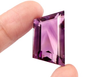 44 Carat AAA Purple Amethyst Gemstone – Fancy Cut, Loose Stone