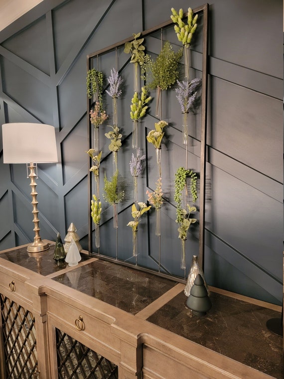 Floral Bud Vase Wall Decor Bud Vase Wall Decor Floral Wall Etsy