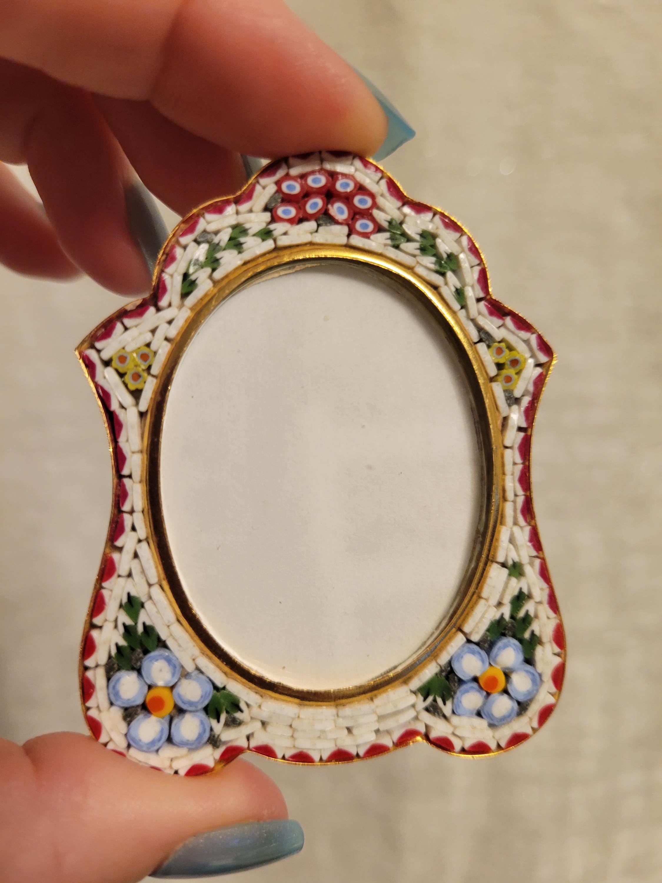 Vintage Italian Micro Mosaic Frame - Etsy